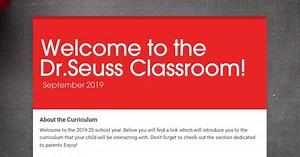 Welcome to the Dr.Seuss Classroom!