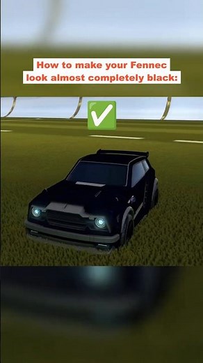 How to make your Fennec look almost completely black 🖤🚗 #rocketleague #shorts