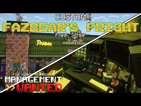 CUSTOM FAZBEAR'S FRIGHT Map Tour | Minecraft Management Wanted Mod