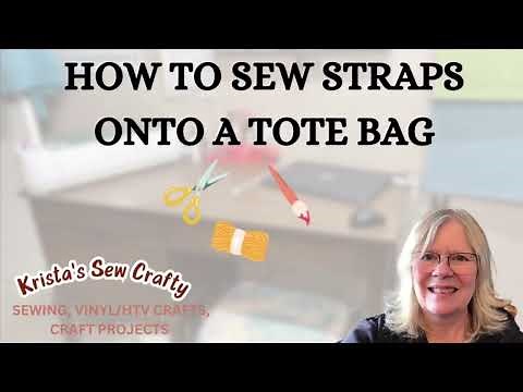 Attaching straps to a tote bag / You can do it! / #crafts #sewing #sewinghacks #sewingtutorial