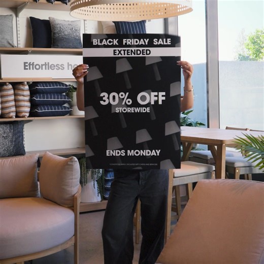 Needed more time? We've extended Black Friday! From statement sofas to the small details that make your house a home - take 30% off everything storewide. But hurry, it all ends Monday! | Freedom Furniture NZ