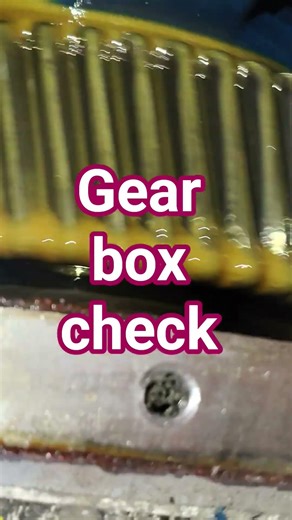 Helical gear box repair &trail work