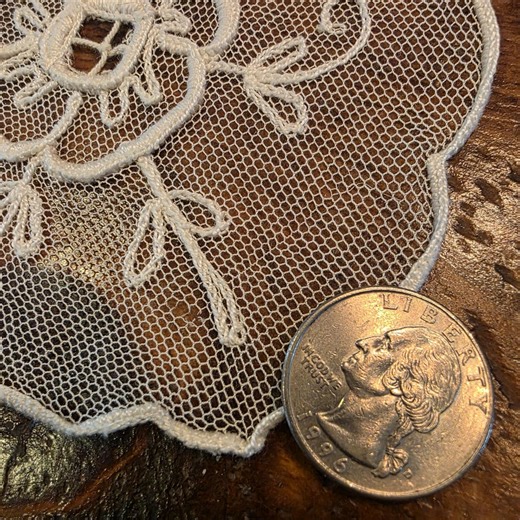 Antique Netted Tambour Lace Swiss Doily - Etsy