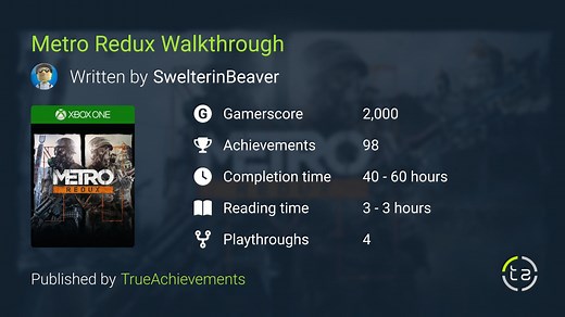 Metro Redux Walkthrough - Complete Game Guide