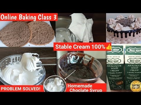 BAKING CLASS FOR BEGINNERS | Decorate A Simple Cake Step By Step | birthday decoration ideas at home