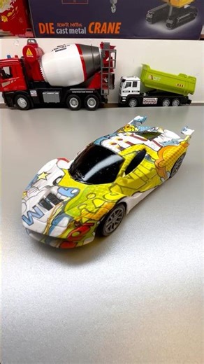 Unboxing a Custom Graffiti Supercar – One of a Kind! #shorts #toys #car