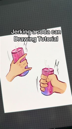Drawing a Spilled Soda Can: Step-by-Step Tutorial