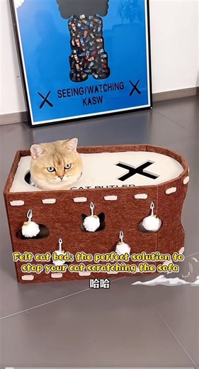 #FeltCatBed #CatScratcher #SofaSavior #CatEssentials #CatLovers #CatFurniture #CatBed #petbed