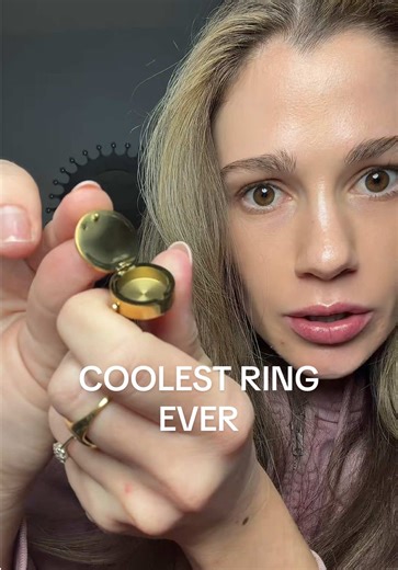 Unique Ring with Hidden Compartment Features