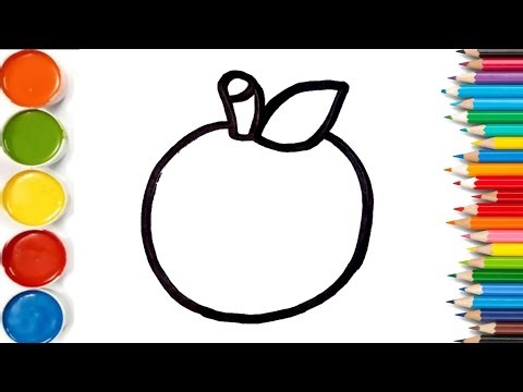 How to Draw a Cute Orange / Tangerine Easy for Kids!