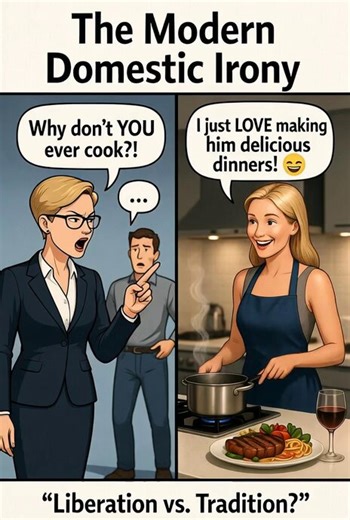 Evolution spent millions of years building male preference. Four years of grad school isn't gonna override that. Credentials are assets. Attitude is a liability. The math just isn't mathing for the corner-office type.Even worse, the media has already twisted what used to be cooperative dynamics between men and women into a zero-sum game.