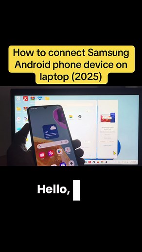 How to connect Samsung Android phone device on laptop (2025) #samsung #phone #device #android #tiktoktutorial