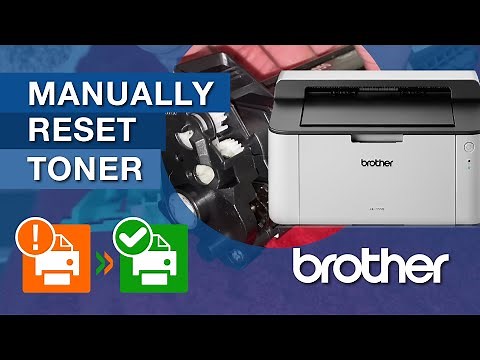 Manually clear and reset "Replace Toner" message on Brother printer.