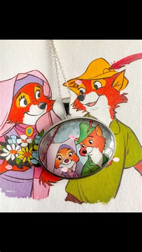 Every love story deserves a happily ever after 🌹 Made from a 1990s Robin Hood VHS cover. A little reminder that love lives on and on.💕 #robinhood #maidmarian #sherwoodforest #vintagedisney #disneyclassics | Melissa Koeck Gameiro