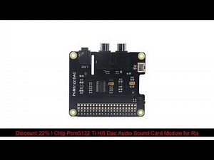 Product Review Chip Pcm5122 Ti Hifi Dac Audio Sound Card Module for Raspberry Pi 3 Model B+Zero W w