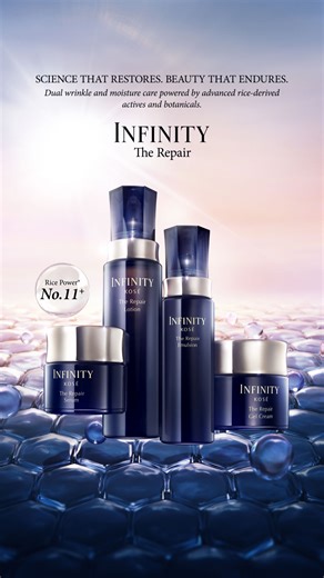 4.8K views · 25 reactions | Some chapters must close before a new one begins. As we bid farewell to your beloved INFINITY Concentrate line, and Intensive Wrinkle line, a new story of innovation unfolds. ✨ #INFINITY #TheRepair #ScienceThatRestores #BeautyThatEndures #AntiAgingSkincare #WrinkleCare #MoistureCare #FirmSkin #KOSEMY | KOSÉ | Facebook