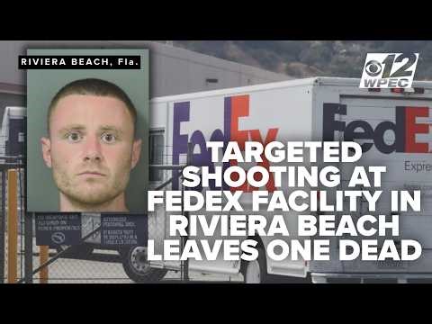 Targeted shooting at Riviera Beach FedEx facility leaves one dead, suspect in custody