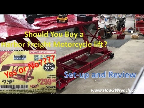 Product Review: Harbor Freight Motorcycle Lift 68892 69904 Would I buy it again? Is it worth it