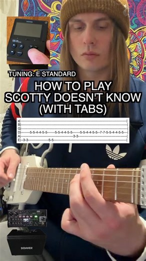 Patryk on Instagram: "Scotty Doesn’t Know intro riff played @donnermusic_official DBM-100 Rechargeable Tuner & Metronome played with the Hush-X & MT-1 Ampliphier. Links are in the bio! @donnermusic.us #donnernamm2026 #donnerhush2026 #donnermt1 #donnerdm100 #donnerguitar2026"