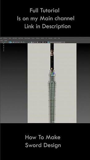 How to Make Sword Details in Maya / Blender #3dmodeling
