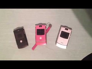 Motorola V3 review (old ringtones, wallpapers & games) Retro flip cell phone