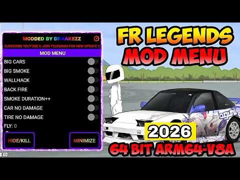FR LEGENDS MOD MENU v0.4.4 64 BIT arm64-v8a || UNLIMITED MONEY