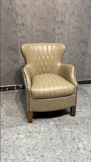 Luxury Wingback Leather Chair | Diamond Quilted Armchair | High-end Lounge & Hotel Seating