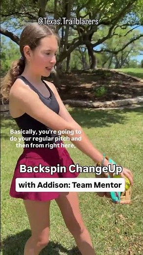 Softball pitching drill: back spin change up