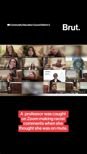A college professor is caught saying racist comments on Zoom.