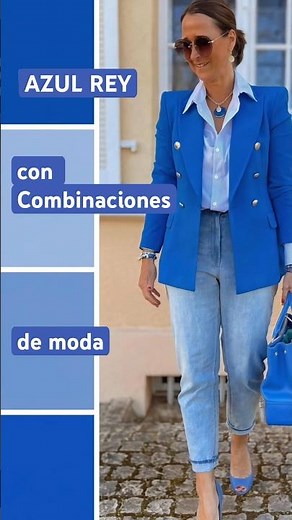 Royal blue and its modern combinations #blue #modern #clothing #women #look #colors #styling