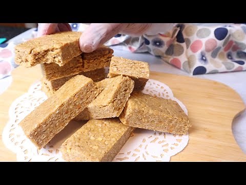 Basic NO BAKE Oatmeal Bars | ONLY 3 Ingredients Energy Bars