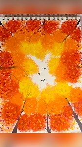 Autumn sky #easyart #autum #sky | Sabrina's Artistry