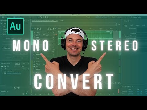 CONVERT MONO TO STEREO ONE CLICK FAST USING ADOBE AUDITION