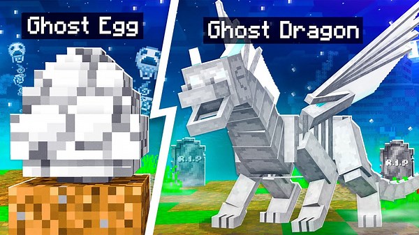 NEW GHOST DRAGON in MINECRAFT!