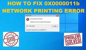 How to fix 0x0000011B network printing error in windows 10 and windows 11