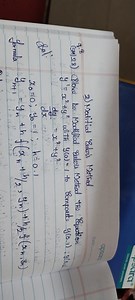 Solve by Modified Euler's Method the equation:y' = x^2   y^2 ... | Filo