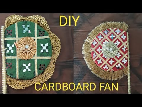 Cardboard Fan craft idea | Cardboard Fan Making At Home #Diy #craftideas #craft