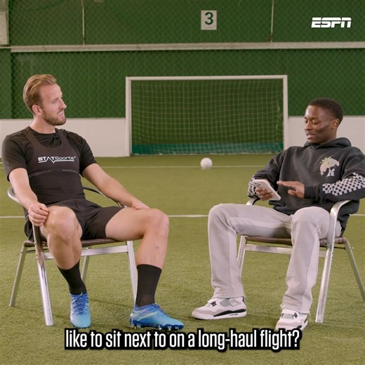 Harry Kane says he would not want to sit next to this former teammate on a long-haul flight 😴✈️ | ESPN UK
