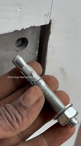 How to install concrete wedge anchor bolt #bolt #fabrication | Chinnmay Fabrication