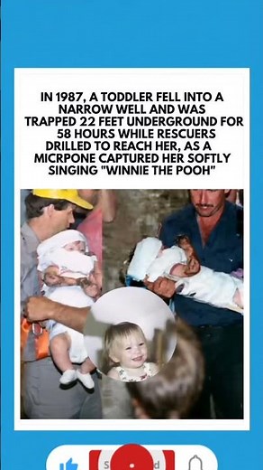 1987 Toddler Trapped 22 Feet in Well for 58 Hours — Sang ‘Winnie the Pooh’ While Rescuers Drilled 🐮