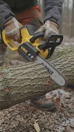 DeWalt Chainsaw Test 🔥 | Powerful Wood Cutting #woodworking #tools #satisfying #shorts