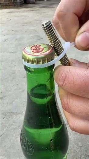 easy trick to open bottle caps #shortvideo