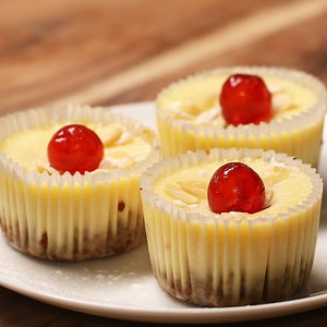 15M views · 2.4K reactions | Mini Cherry Bakewell Cheesecakes | Tasty UK | Facebook