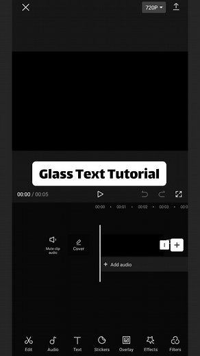 Glass Text Tutorial #capcut