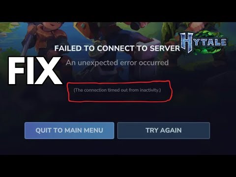 Fix Hytale Failed to Connect to Server – Connection Timed Out / Inactivity Error Fix [2026]