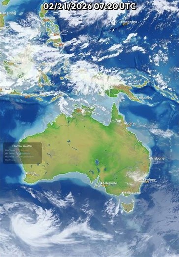 Australia & Oceania 24 Hour Weather | February 21, 2026
