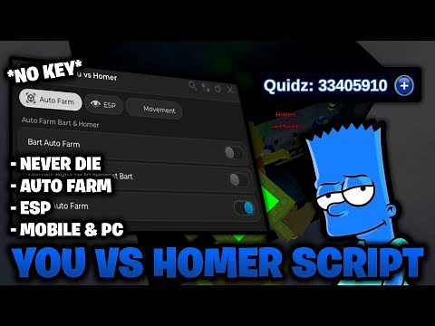 You VS Homer Script NO KEY 🔑 – Never Die, Auto Farm, ESP & More! (Mobile & PC)