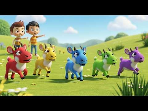 Five Little Saiga Go Snort Snort Snort | Unique Animal Sounds & Kids Counting Song