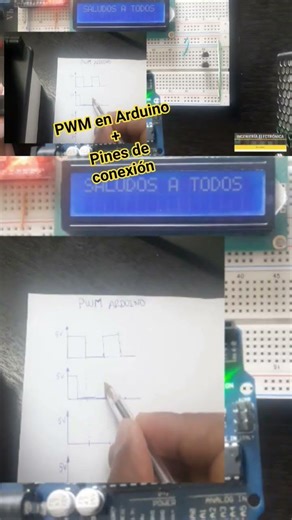 PWM en arduino + Pines de entrada y salida. #electrónica #automatizaciónindustrial