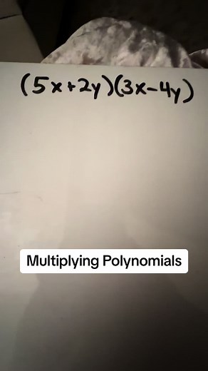 Multiplying polynomials #fyp #youwantalgebra #mathtutor #mathhelp #mathteacher #gedmath #algebra #psatprep #satprep #actprep #8thgrademath #algebra1 #polynomials